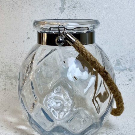 Small Glass Candle Lantern
