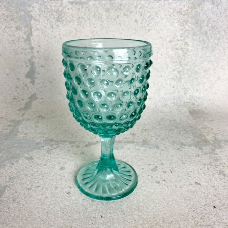Green Bobble Water Glass