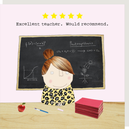 Five Star Teacher Card - Girl