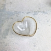Gold Glass Heart Dish - Small