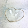 Gold Glass Heart Dish - Large